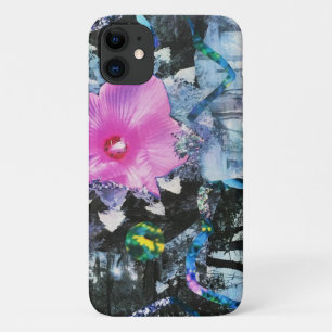 Case-Mate iPhone Case Hibiscus rose Paysage noir et blanc Collage