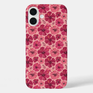 Coque Pour iPhone 16 Plus Hibiscus rose tropical