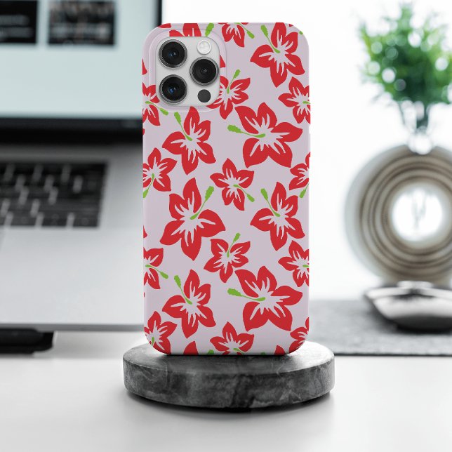 Coques Case-Mate iPhone Hibiscus rouge, fleurs rouges, motif de fleurs (Créateur téléchargé)