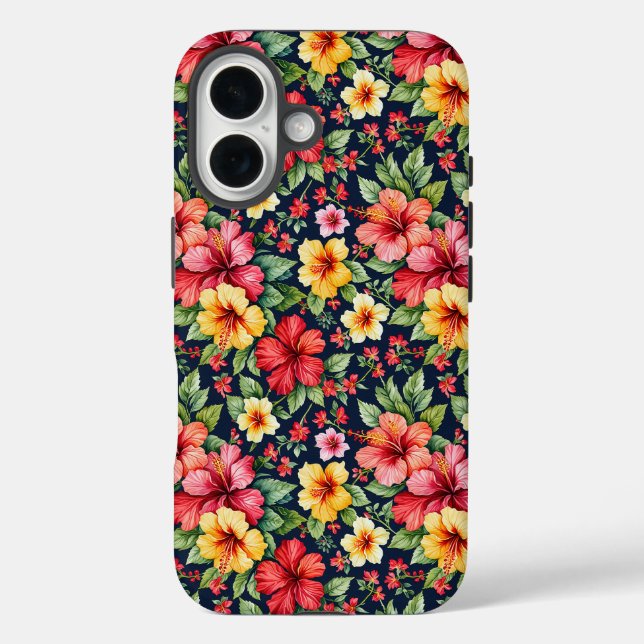 Coques Case-Mate iPhone Hibiscus Tropical Brillant (Verso)