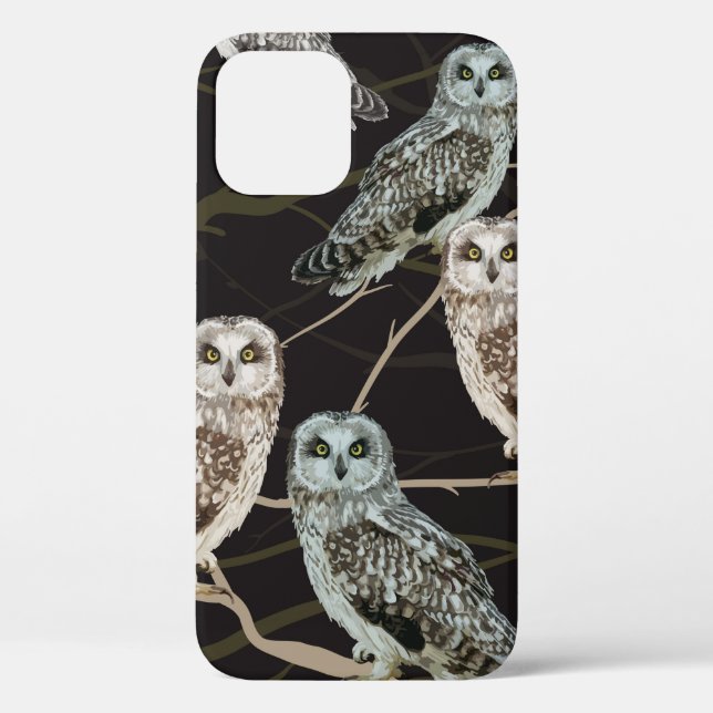 Coques Case-Mate iPhone hibou assis sur une branche (Verso)