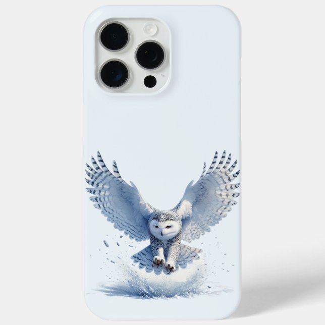 Coques Case-Mate iPhone Hibou blanc en plein plongeon  (Verso)