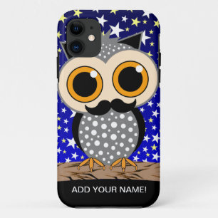 Etui iPhone Case-Mate hibou drôle de moustache