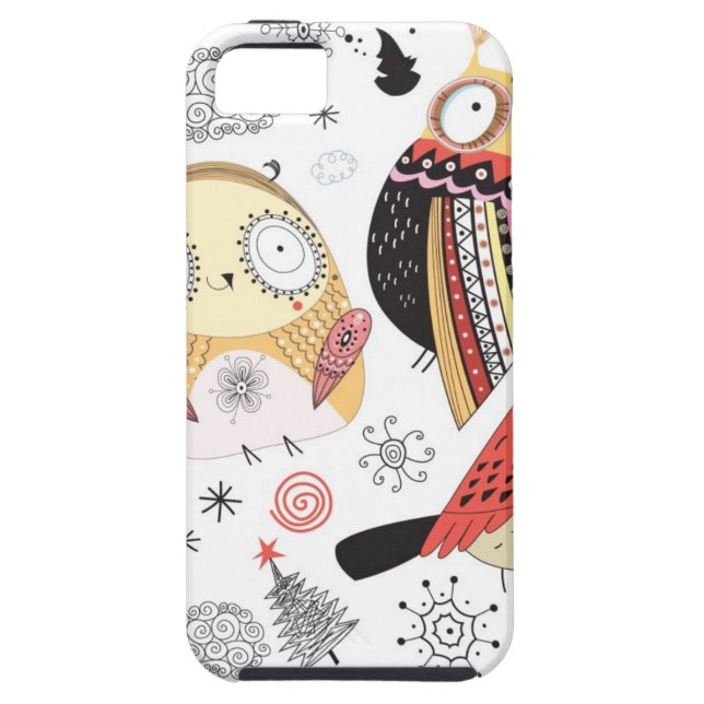 Coques Case-Mate iPhone Hibou drôle de texture (Dos)