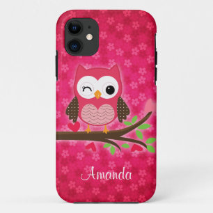 Etui iPhone Case-Mate Hibou mignon de roses indien Girly