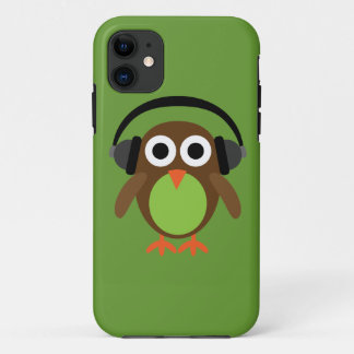 Case-Mate iPhone Case Hibou mignon DJ de bande dessinée avec des