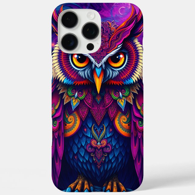 Coques Case-Mate iPhone Hibou Mystique Améthyste (Verso)