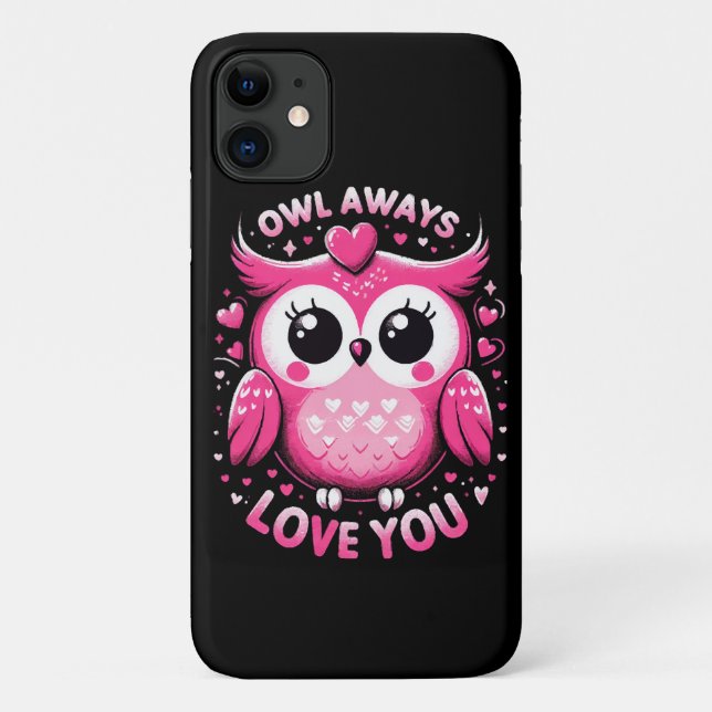 Coques Case-Mate iPhone Hibou t'aime toujours - Saint-Valentin (Dos)