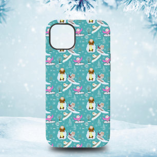 Coque Case-Mate iPhone Hiboux adorables profitant d'une journée d'hiver