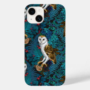 Coque Case-Mate iPhone Hiboux, fougères, chêne et baies 3