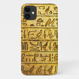 Case-Mate iPhone Case Hiéroglyphes égyptiens anciens iPhone jaune 11 Coq