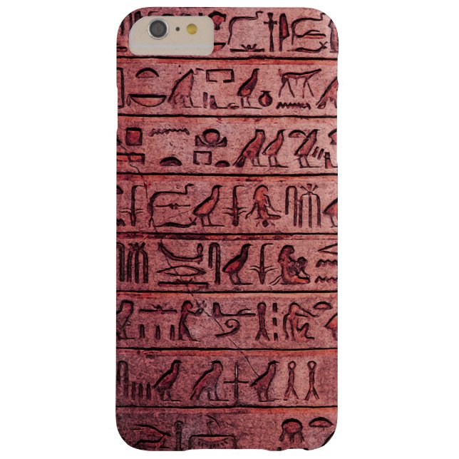 Coques Case-Mate iPhone Hiéroglyphes égyptiens anciens Rouge (Dos)
