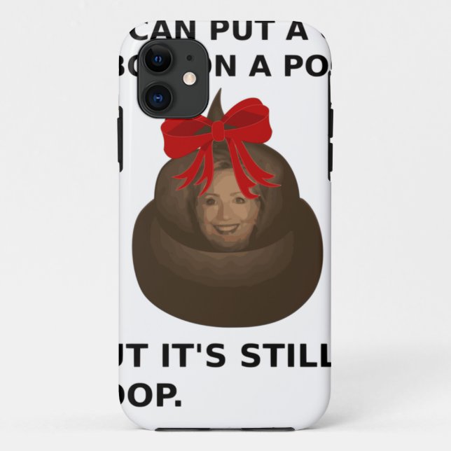 Coques Case-Mate iPhone Hillary Poop (Dos)