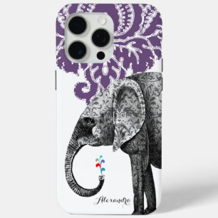 Coque Case-Mate iPhone Hindi Floral Pattern Elephant Damask