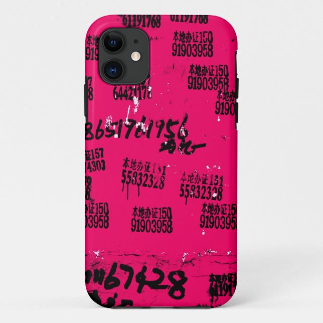 Coques Case-Mate iPhone Hip exotique rose chaud One-of-a-kind (Dos)