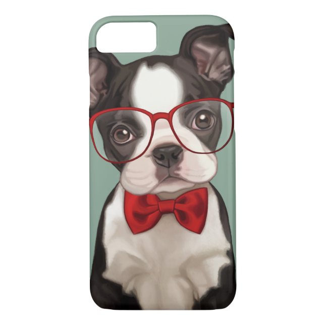 Coques Case-Mate iPhone Hippie Boston Terrier (Dos)