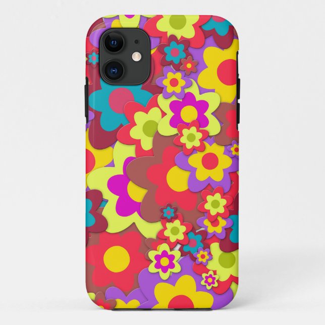 COQUES Case-Mate iPhone HIPPIE FLOWER POWER COQUES IPHONE FILLES (Dos)