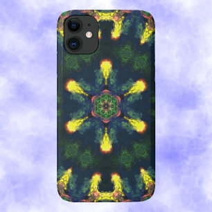 Case-Mate iPhone Case Hippie psychédélique jaune bleu et vert