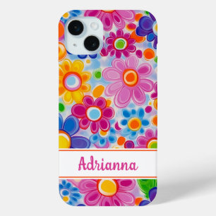 Coque Case-Mate iPhone Hippie Rétro Groovy Floral Personnalisé