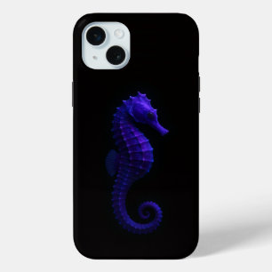 Coque Case-Mate iPhone Hippocampe bleu violet Black 4 Luxe