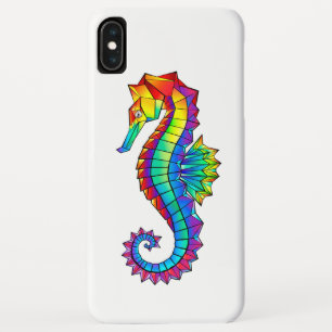 Case-Mate iPhone Case Hippocampe polygonal arc-en-ciel
