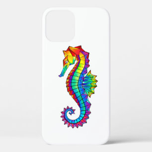 Case-Mate iPhone Case Hippocampe polygonal arc-en-ciel