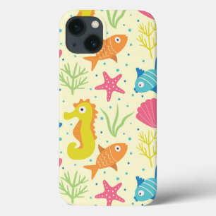 Case-Mate iPhone Case Hippocampe sous-marin, étoiles de mer et coquillag