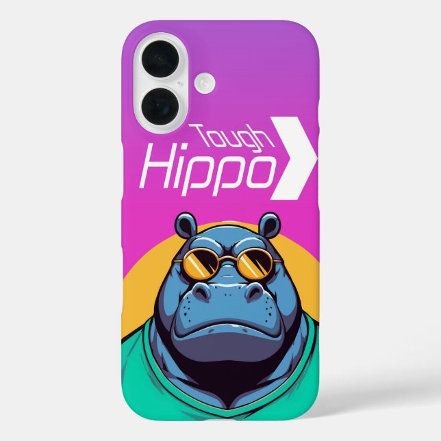 Coques Case-Mate iPhone Hippopotame Coriace (Verso)