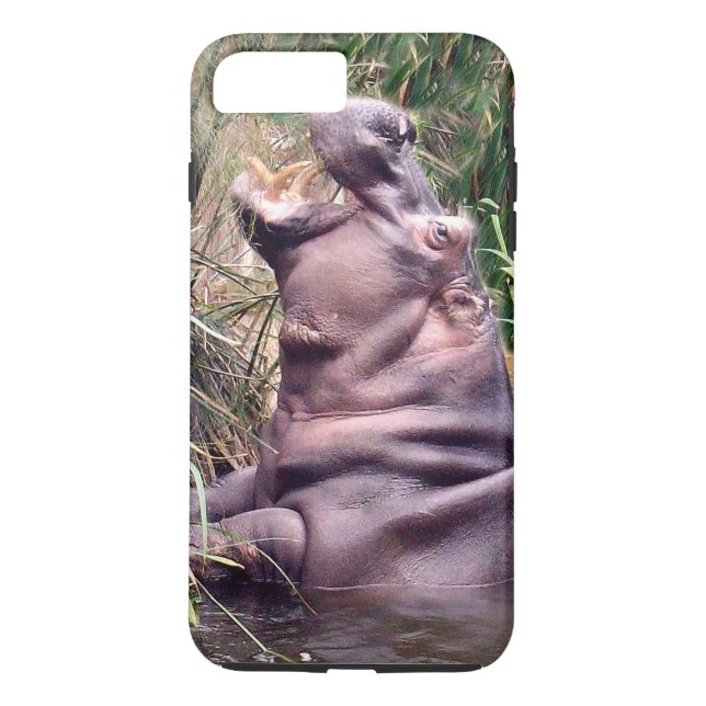 Coques Case-Mate iPhone Hippopotame Rugit, (Dos)