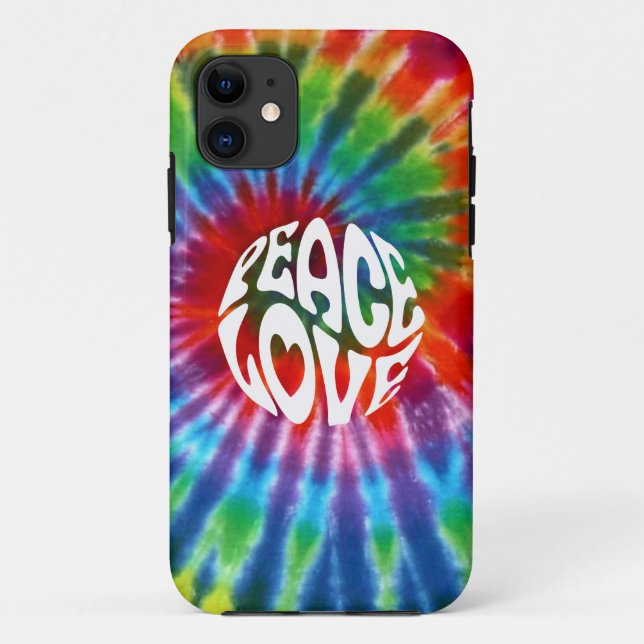 Coques Case-Mate iPhone Hippy Tie Dye 60s Retro Colorful Boho (Dos)