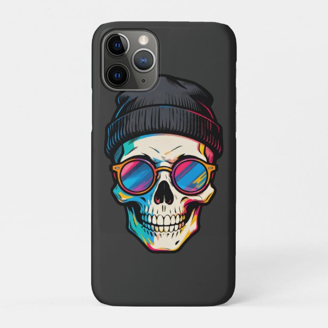 Coques Case-Mate iPhone Hipster Crâne (Dos)