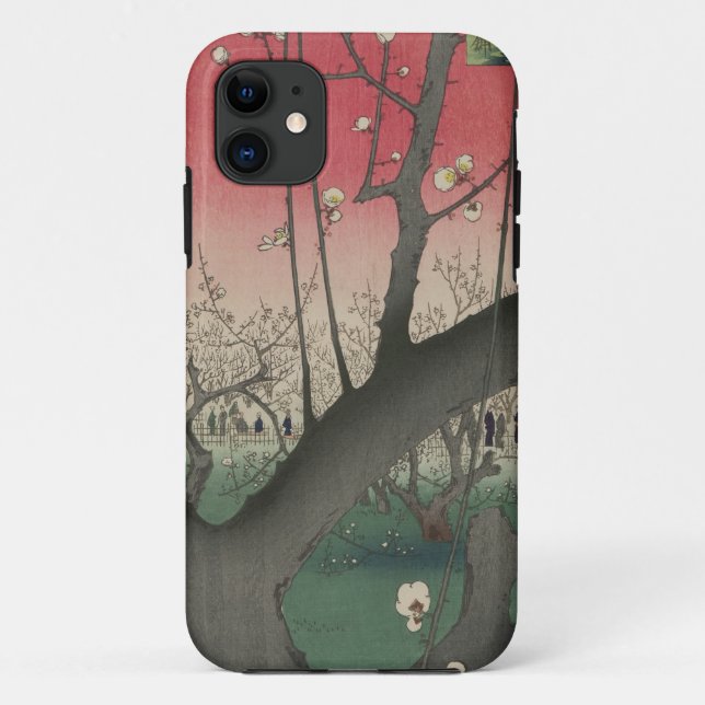 Coques Case-Mate iPhone Hiroshige Plum Estate Kameido : Japonais vintage (Dos)