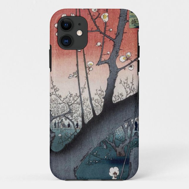 Coques Case-Mate iPhone Hiroshige Prune Orchard Sun (Dos)