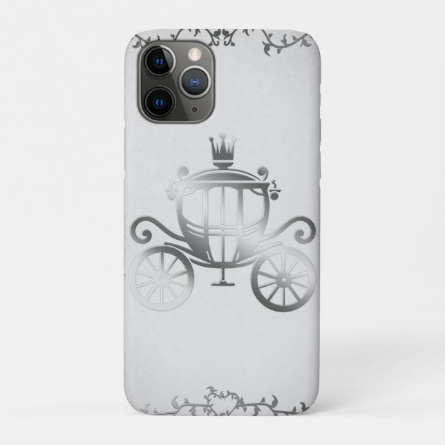 Coques Case-Mate iPhone Histoire élégante de calèche argentée Livre blanc  (Dos)