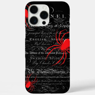Coque iPhone 16 Pro Max Histoire naturelle Titre Page Araignées Calligraph