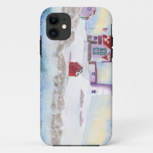 Coque Case-Mate Pour iPhone hiver à Nubble LIghthouse dans le Maine