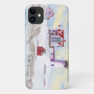 Case-Mate iPhone Case hiver à Nubble LIghthouse dans le Maine Coque-Mate