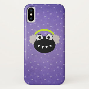 Coques Pour iPhone Hiver mignon pourpre d'Earflaps d'insecte de bande