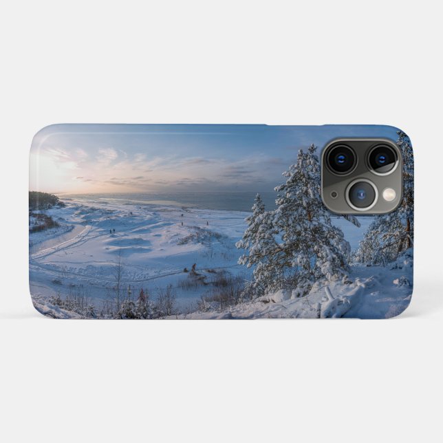 Coques Case-Mate iPhone Hiver neigeux Côte balte (Dos (Horizontal))