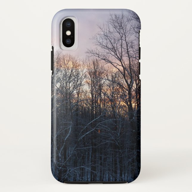 Coques Case-Mate iPhone Hiver Sunrise I Pastel Paysage naturel (Dos)