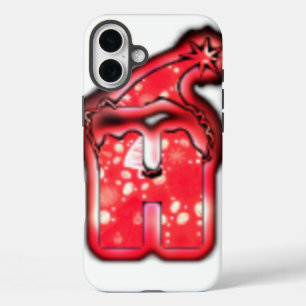 Coque Pour iPhone 16 Plus Ho Ho Ho ! Père Noël Casquette Joyeux Noël étoile.