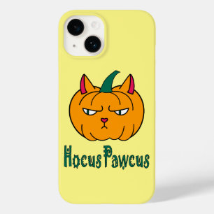 Coque Case-Mate iPhone Hocus pawcus citrouille d'Halloween chat roux magi