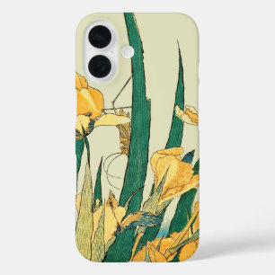 Coque Pour iPhone 16 Hokusai Sauterelle Iris Impression Vintage : Japon