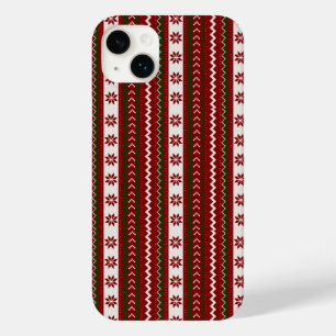 Coque Case-Mate iPhone Holiday Red et Green Fair Isle