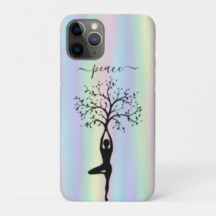 Case-Mate iPhone Case Holographie moderne, Yoga de la paix