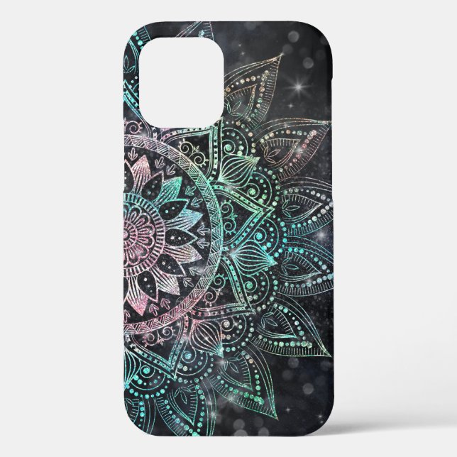 Coques Case-Mate iPhone Holographique magique Parties scintillant Mandala  (Verso)