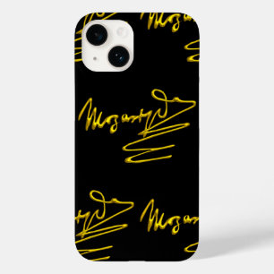 Coque Case-Mate iPhone HOMAGE À MOZART 3D Gold Signature Composer Noir