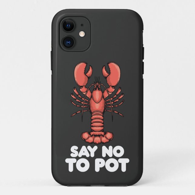Coques Case-Mate iPhone Homard dit non au pot (Dos)