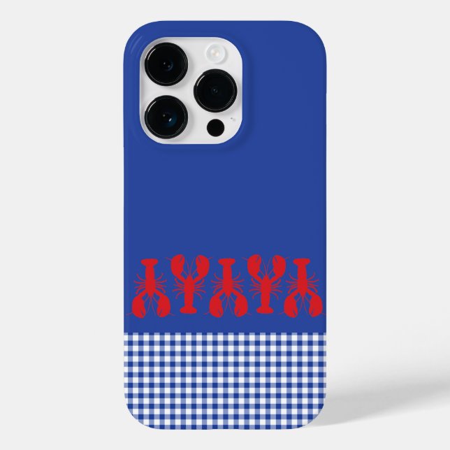 Coques Case-Mate iPhone Homards En vichy Côtier Rouge Blanc Blanc Blanc Bl (Verso)