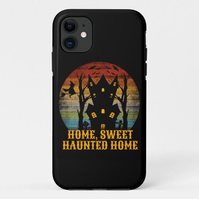 Coques Case-Mate iPhone HOME SWEET HAUNTED HOME drôle halloween (Dos)